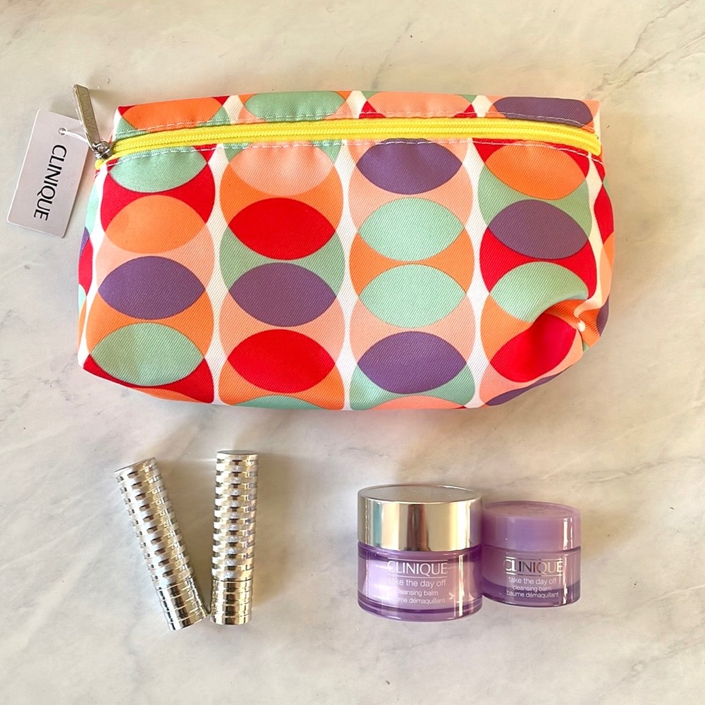 NWT Clinique 5 pc. Lipstick and Take the Day Off Set